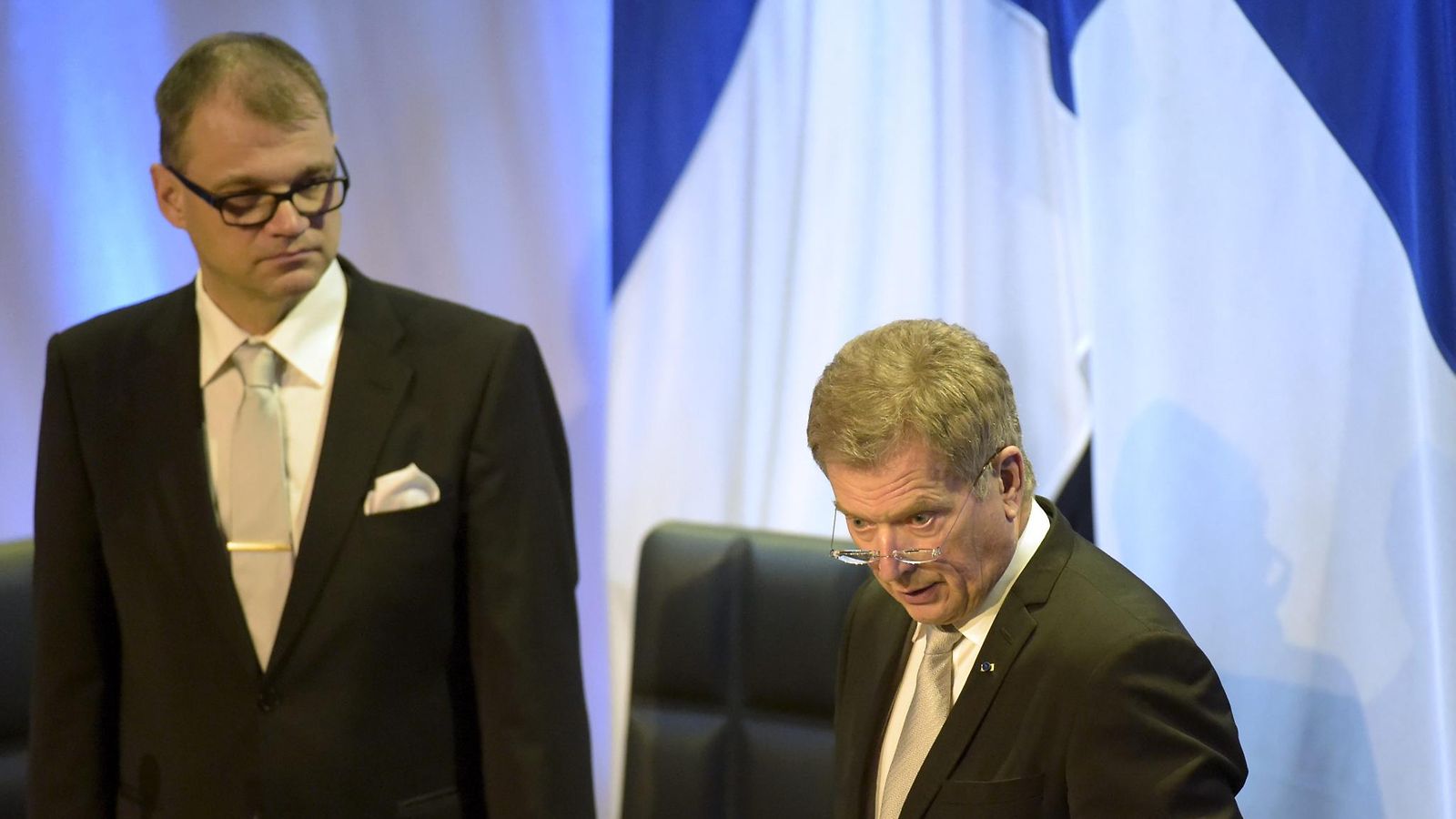 Juha Sipilä ja Sauli Niinistö valtiopäivät 2015