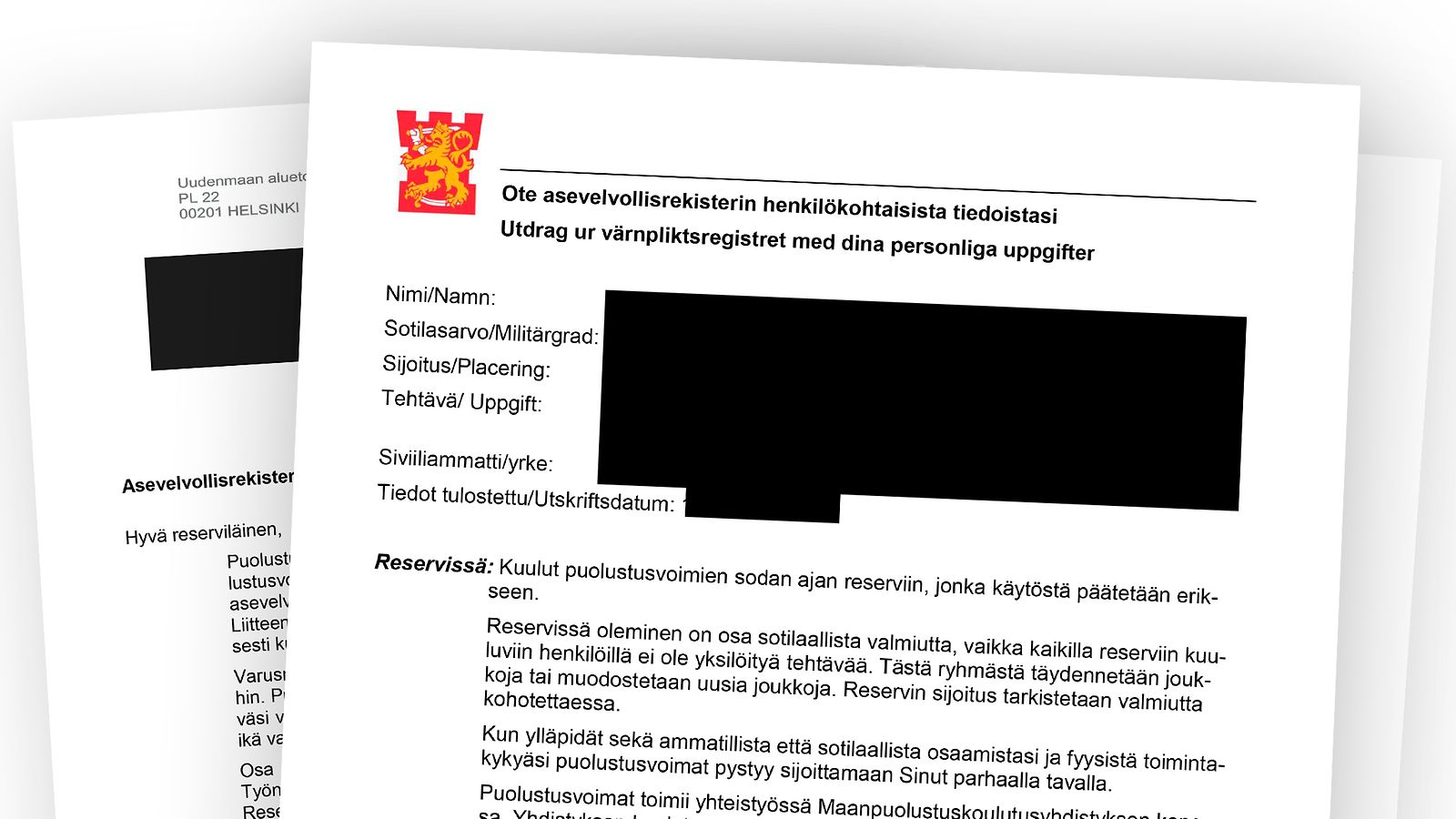 reserviläiskirje