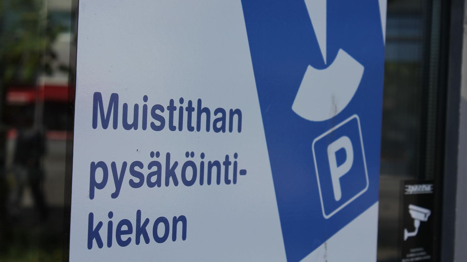Pysäköintikiekko-muistutus