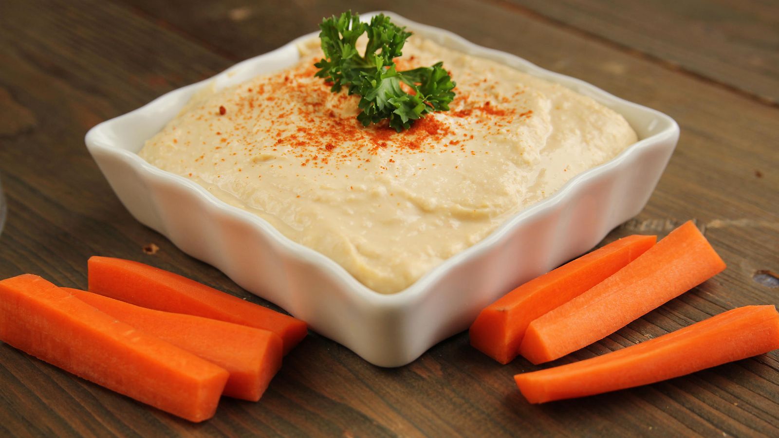 porkkana, hummus
