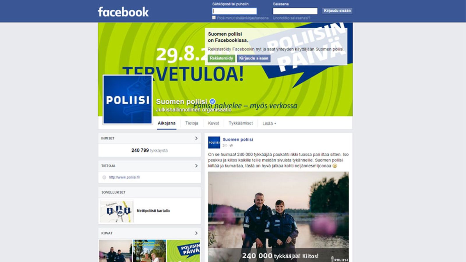 suomen poliisi facebookissa