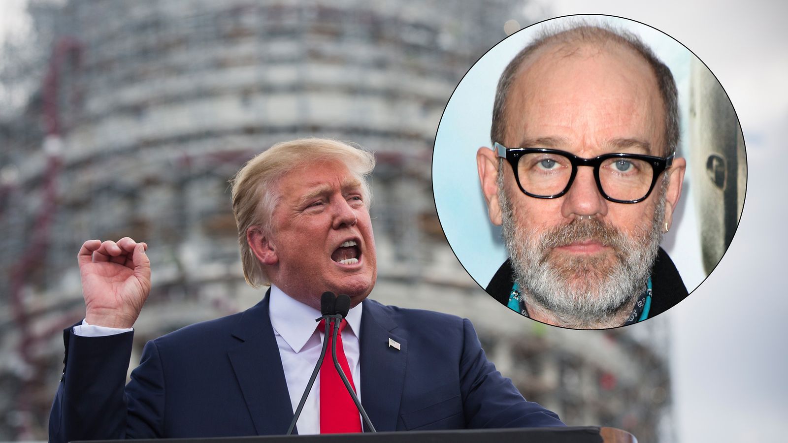 Donald Trump & Michael Stipe