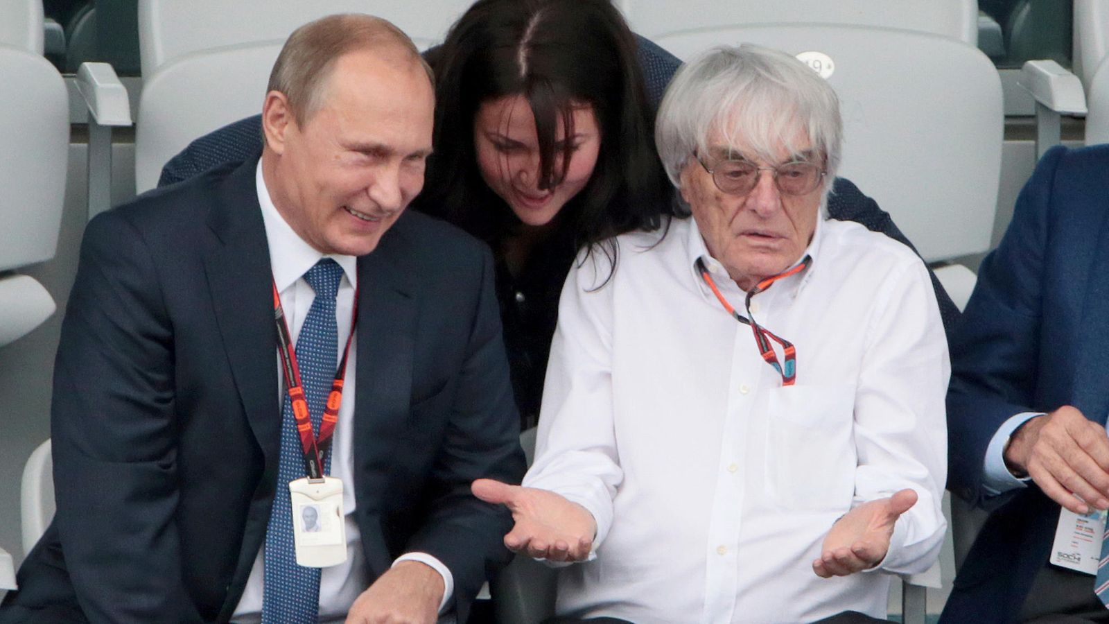 Vladimir Putin ja Bernie Ecclestone 2015