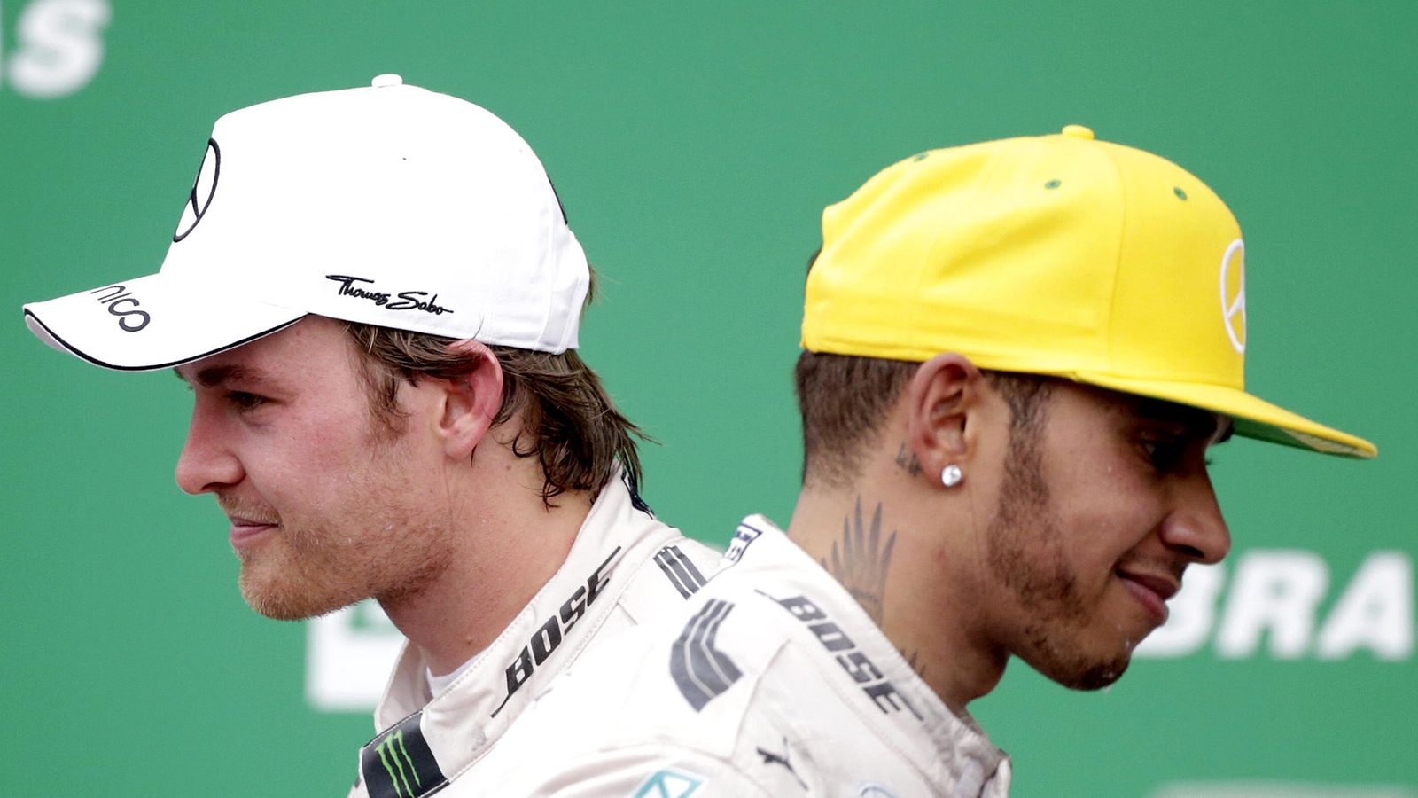 Nico Rosberg ja Lewis Hamilton 2015 Brasilia