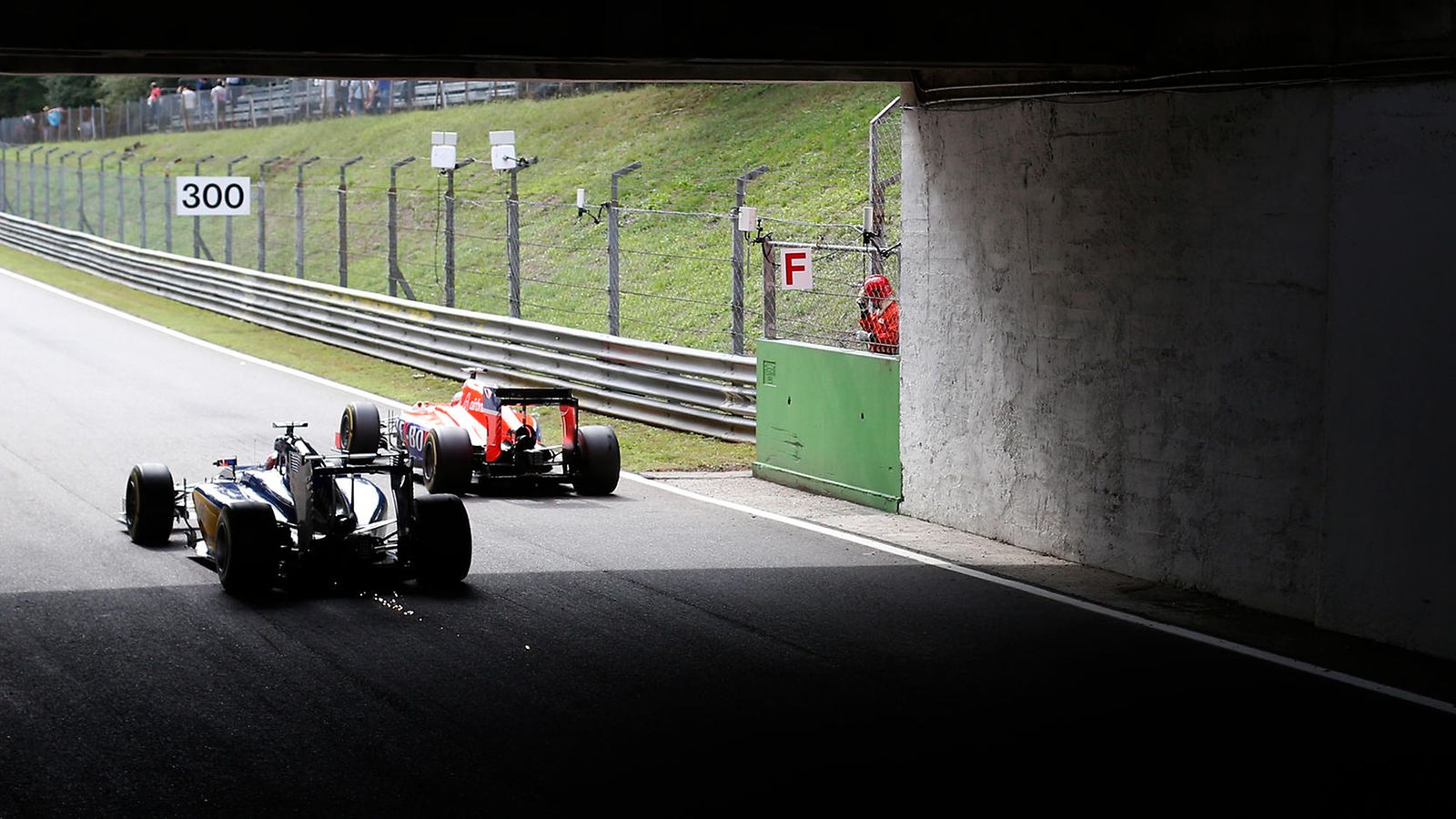Sauberin Felipe Nasr ja Manorin Will Stevens Monzassa