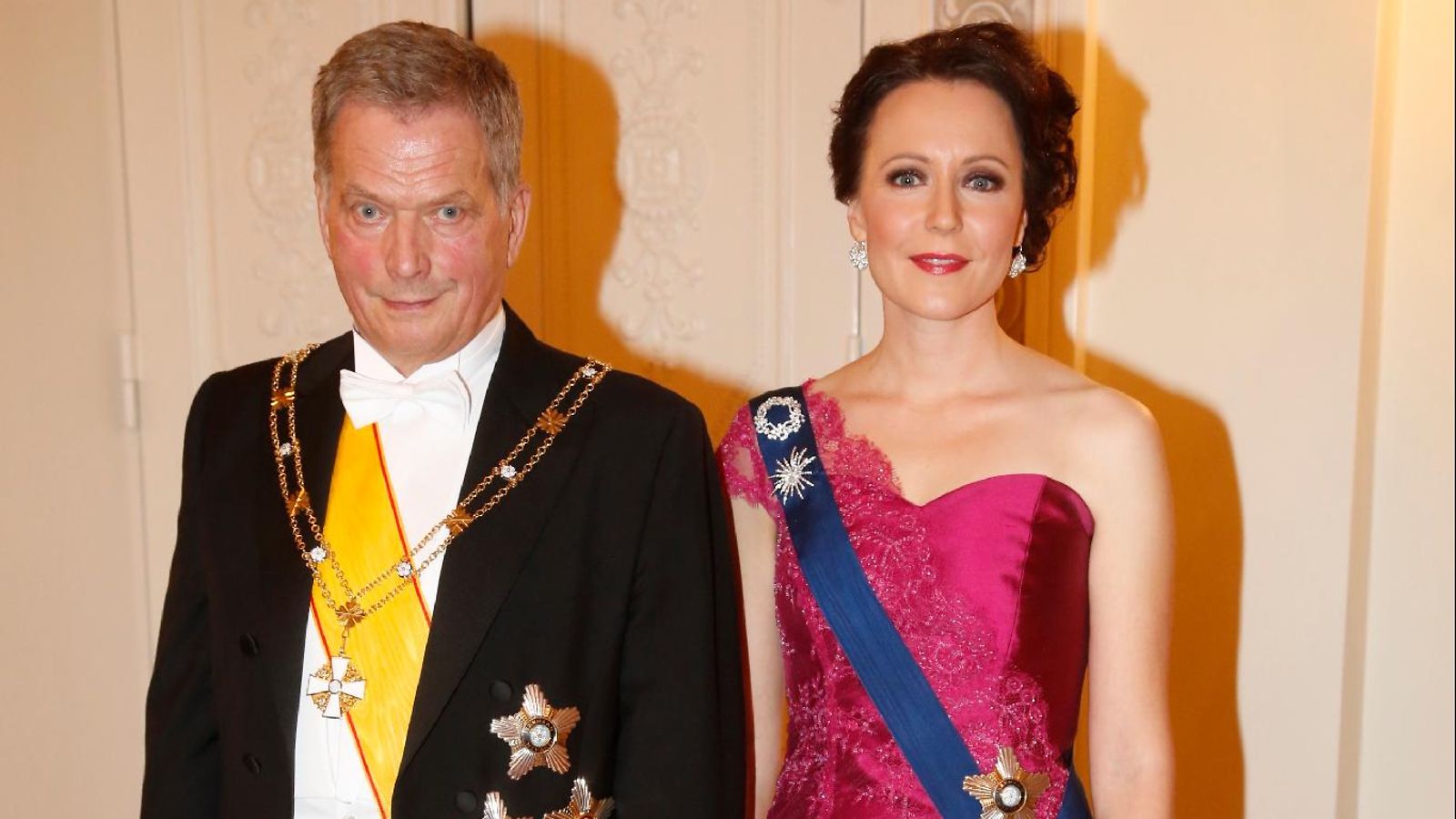 Presidenttipari Sauli Niinistö ja Jenni Haukio, Linnan juhlat 2015