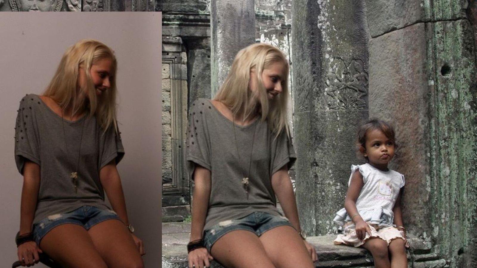 Zilla-niminen nainen väitti photoshopin avustuksella olevansa eksoottisella lomalla! (1)
