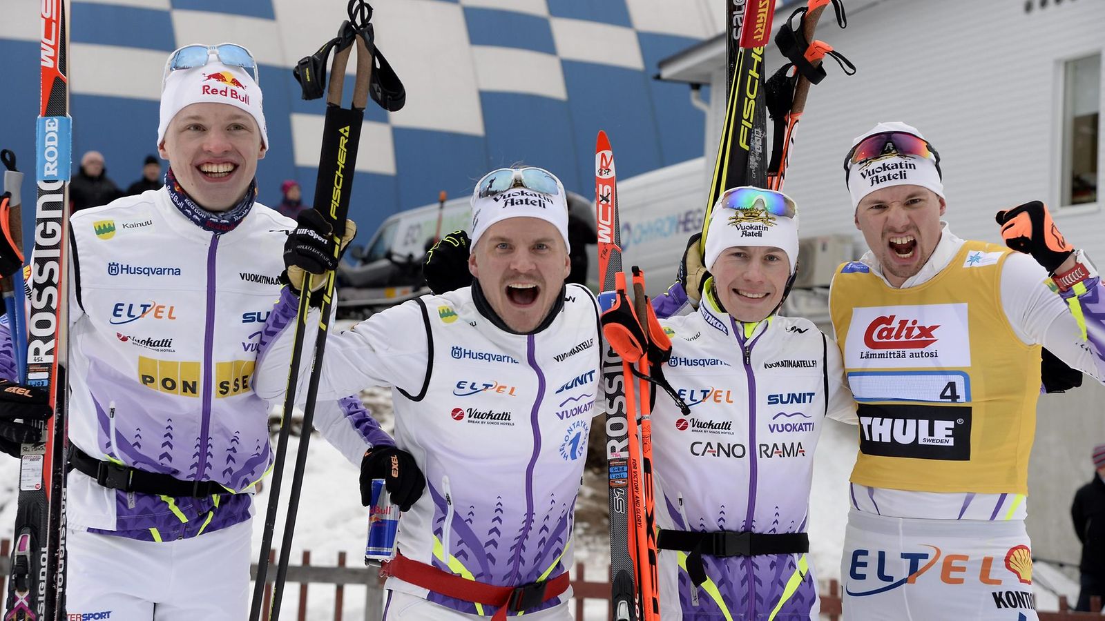 Iivo Niskanen, Mikko Koutaniemi, Teemu Härkönen ja Martti Jylhä. 2016