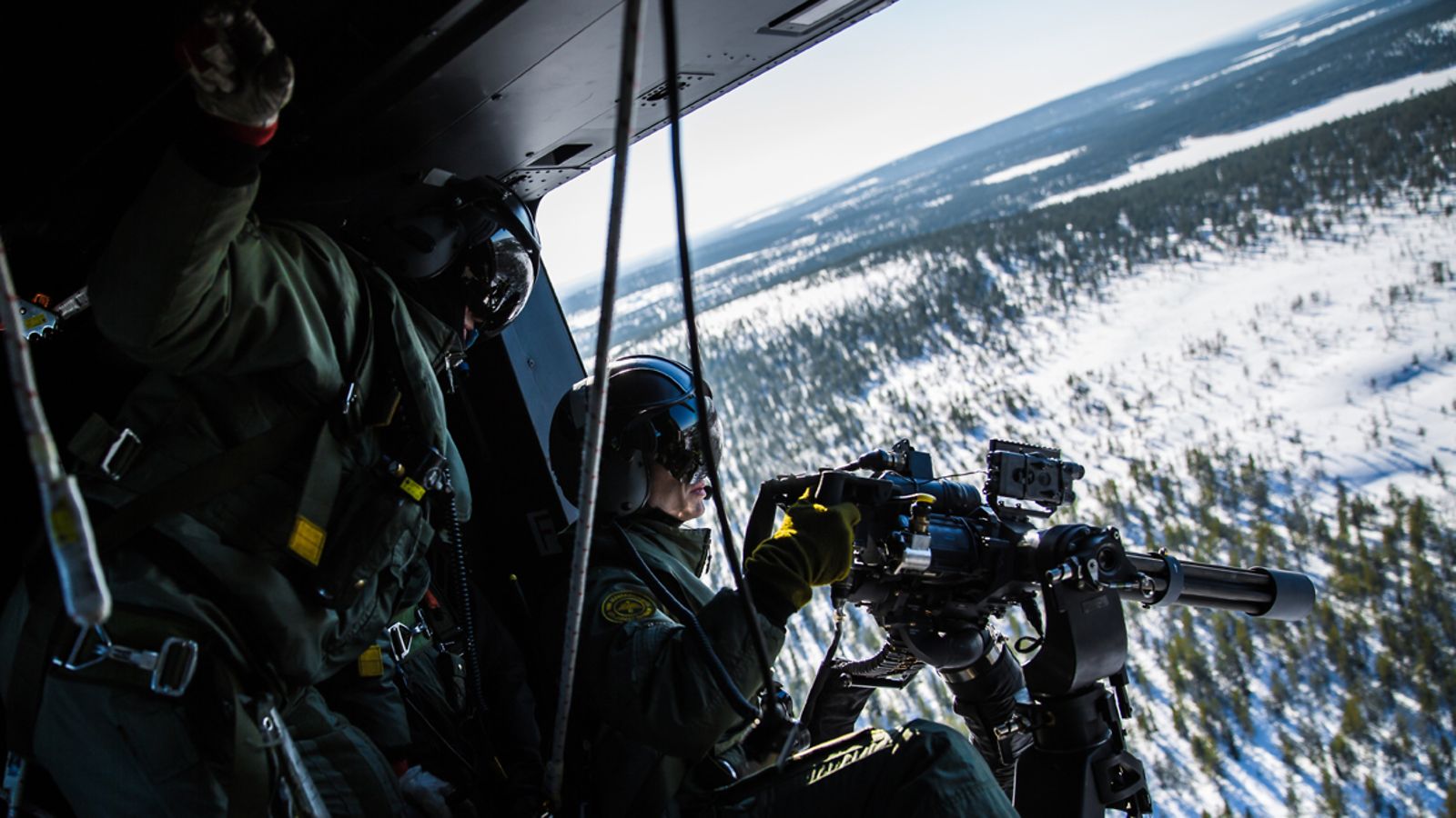 Utin jääkärirykmentin talviharjoitus 2015. (Kuva: Puolustusvoimat/Ville Heiskanen)