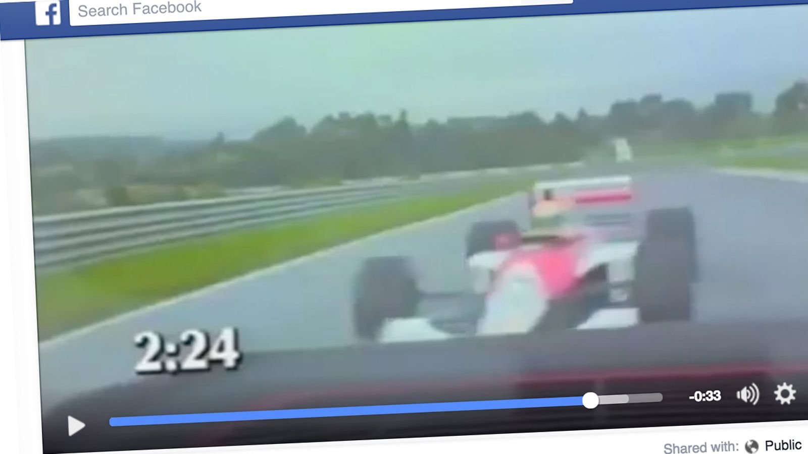 Ayrton Senna McLarenillaan ohittaa Porsche 911:n Estorilin radalla.