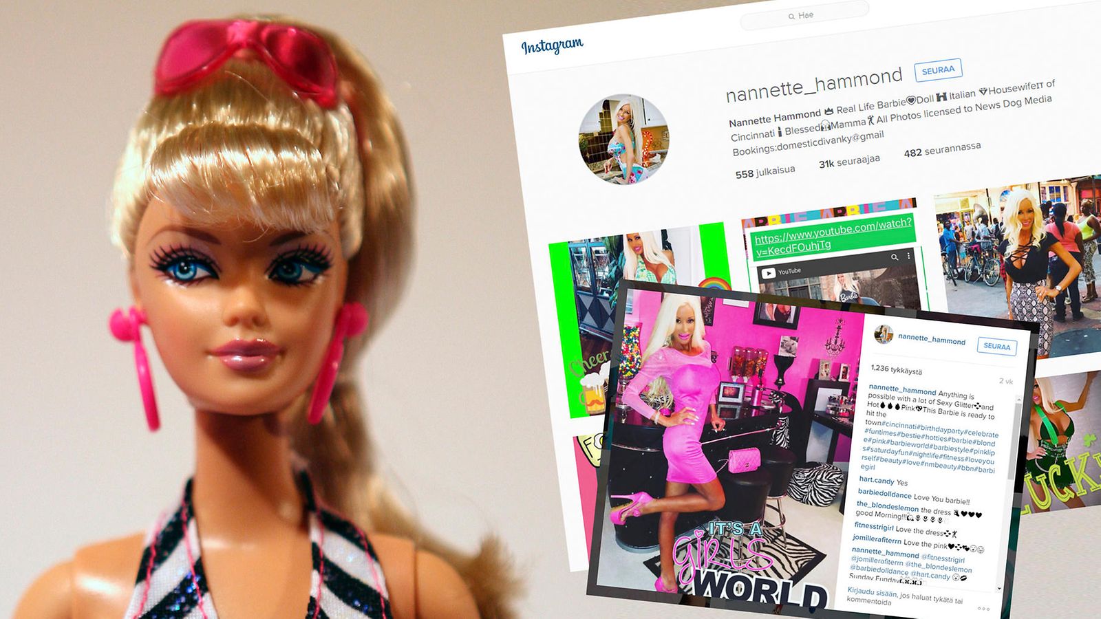 ja kuvakaappaus Instagramista