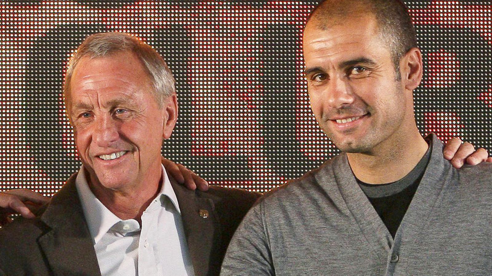 Johan Cruyff ja Pep Guardiola