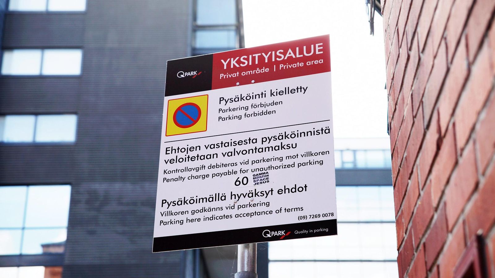 pysäköinti kielletty merkki