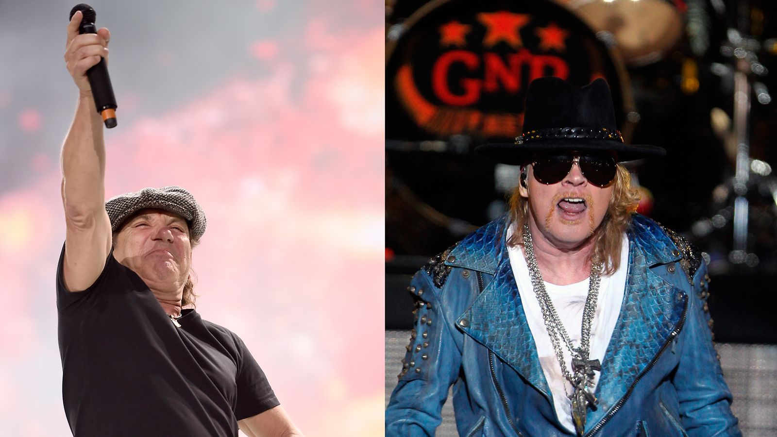 Brian Johnson ja Axl Rose