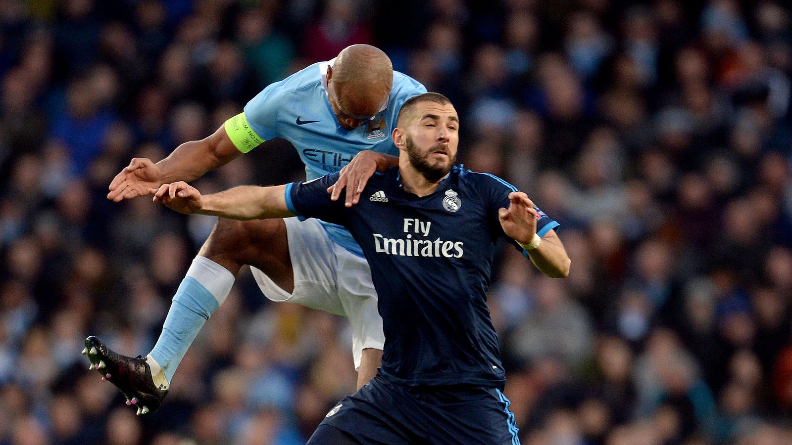 Karim Benzema ja Vincent Kompany, 2016