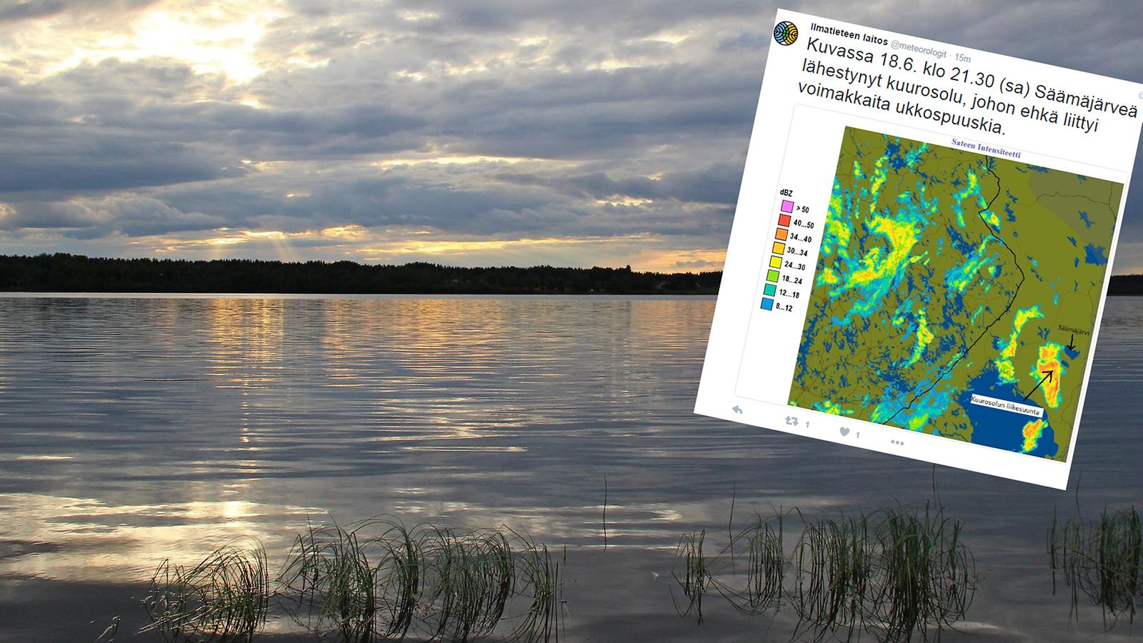 Järvi ja myräkkä