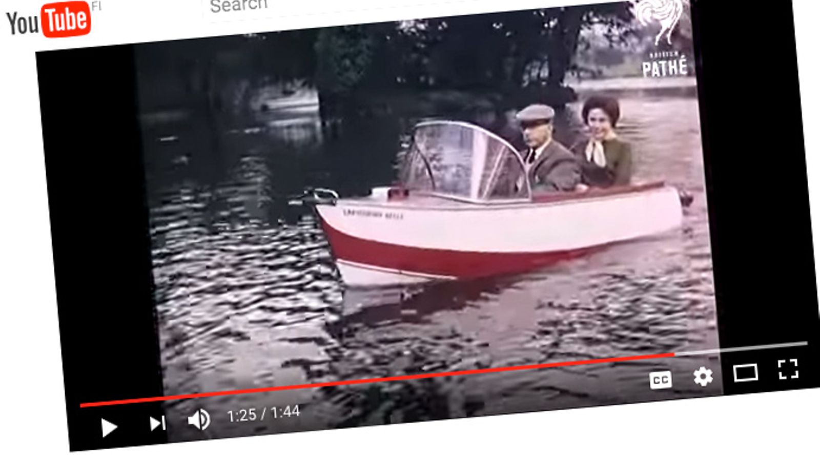 Sivuvaunumoottoripyörä, eikun vene.