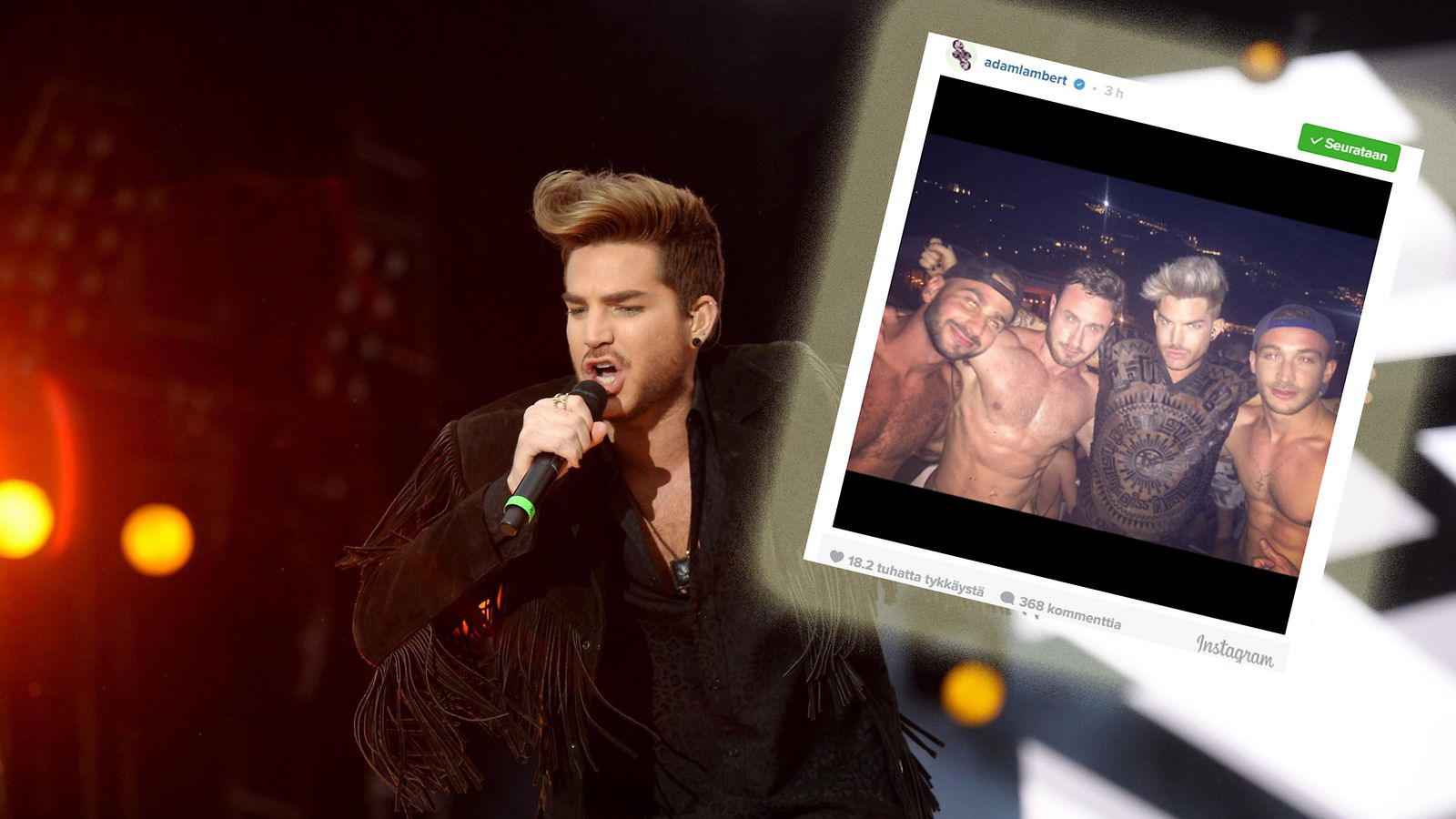 Adam Lambert + insta