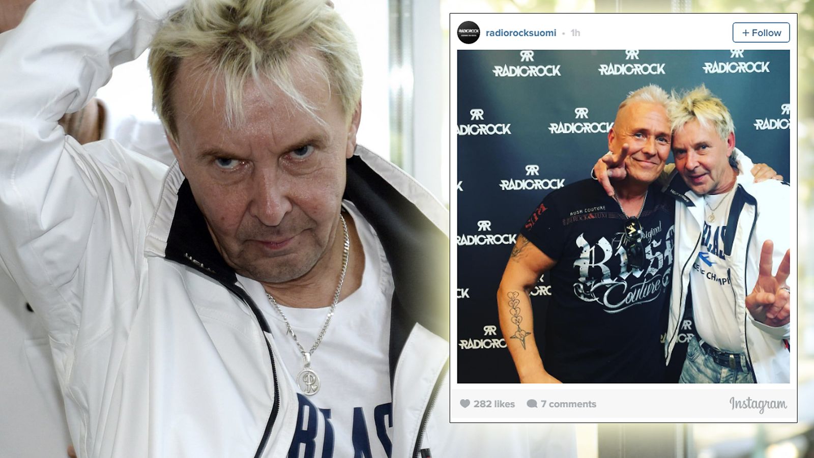 Matti Nykänen Radio Rock insta 2.9.2016