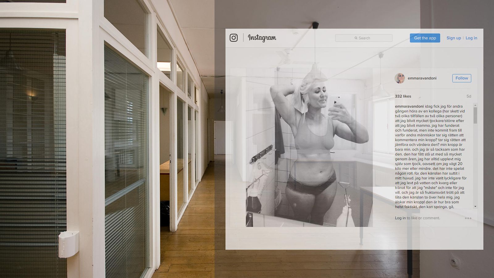 Kuvituskuva, kuvakaappaus Instagramista