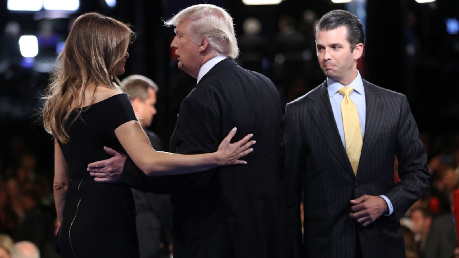 Donald Trump, Melanie Trump, Donald Trump Jr.