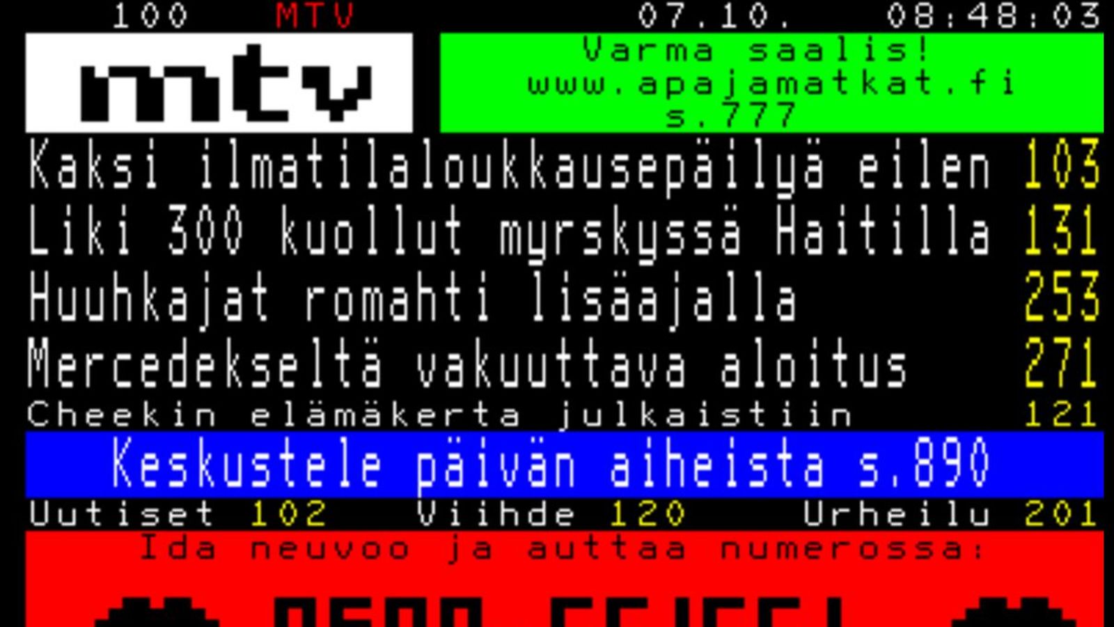 mtv tekstikanava