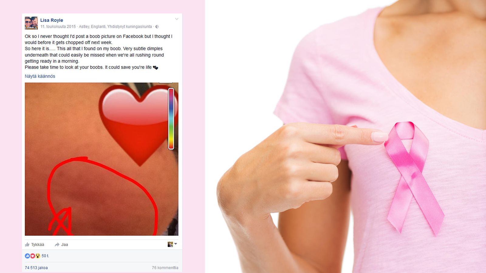 Kuvituskuva, kuvakaappaus Facebookista
