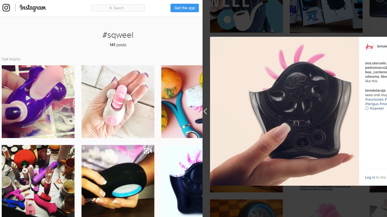 Kuvakaappaus Instagramista