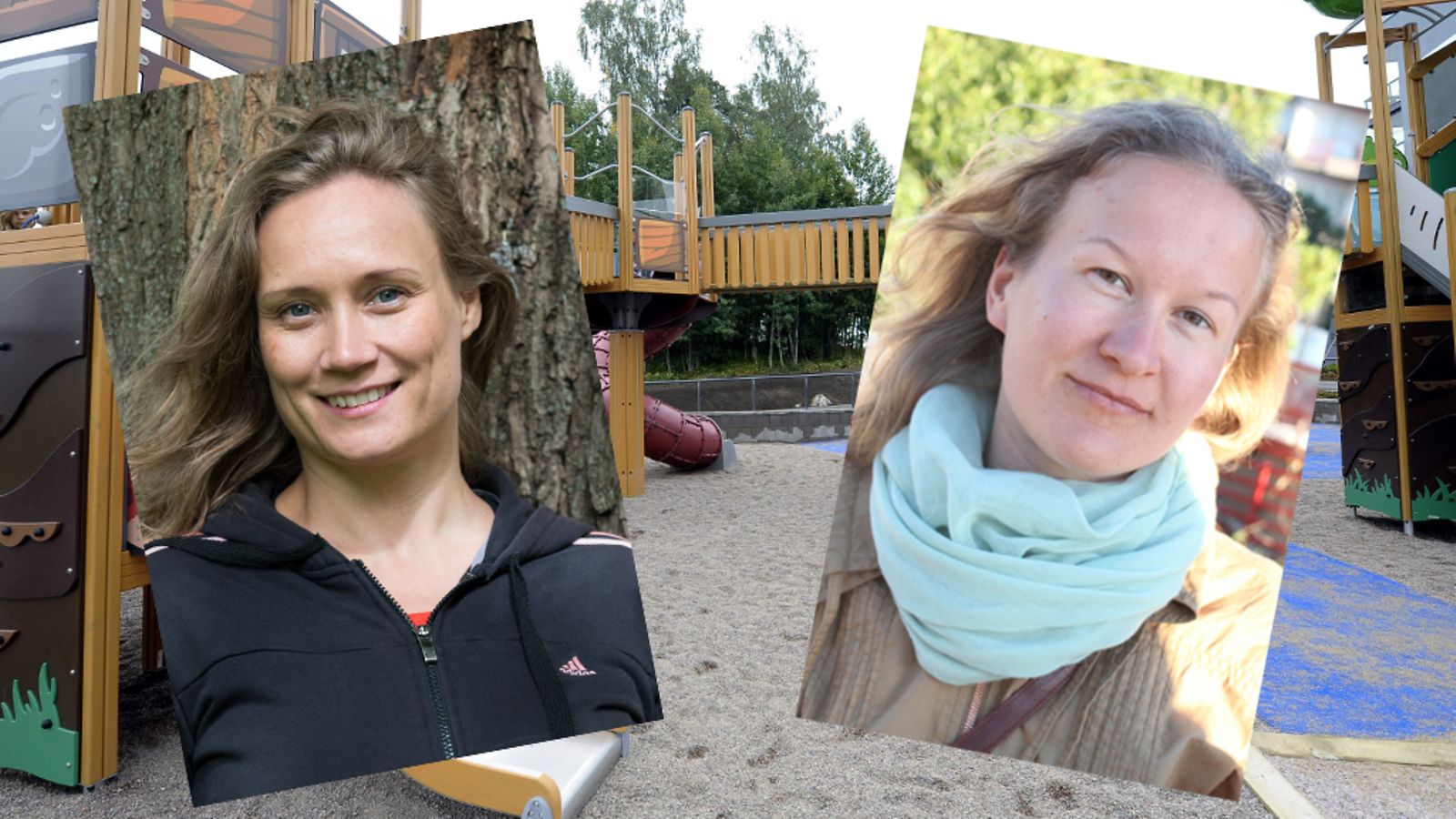 Ensitreffit leikkipuistossa