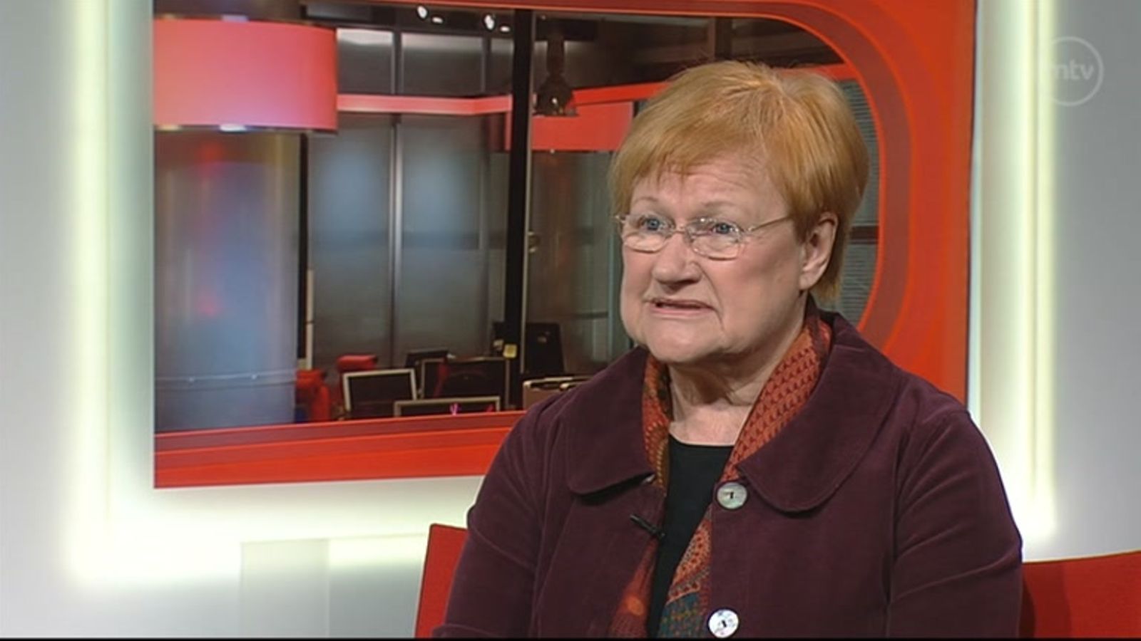 Presidentti Tarja Halonen Uutisextrassa