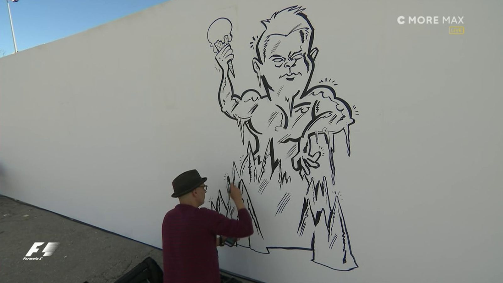 Iceman graffiti 2017 Espanjan GP
