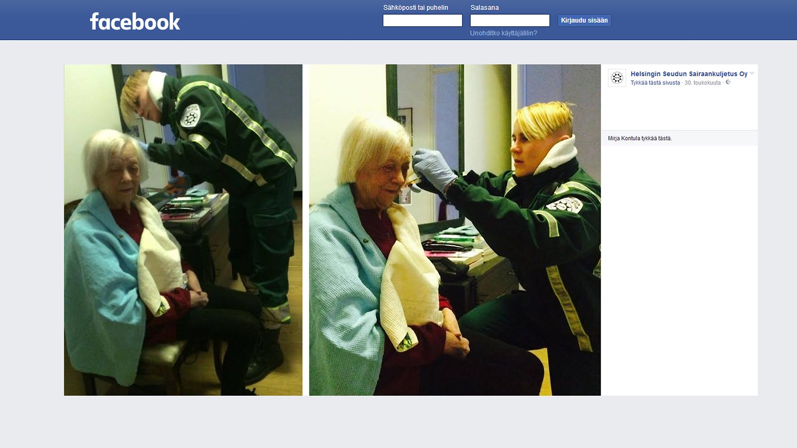 fb, sairaankuljetus