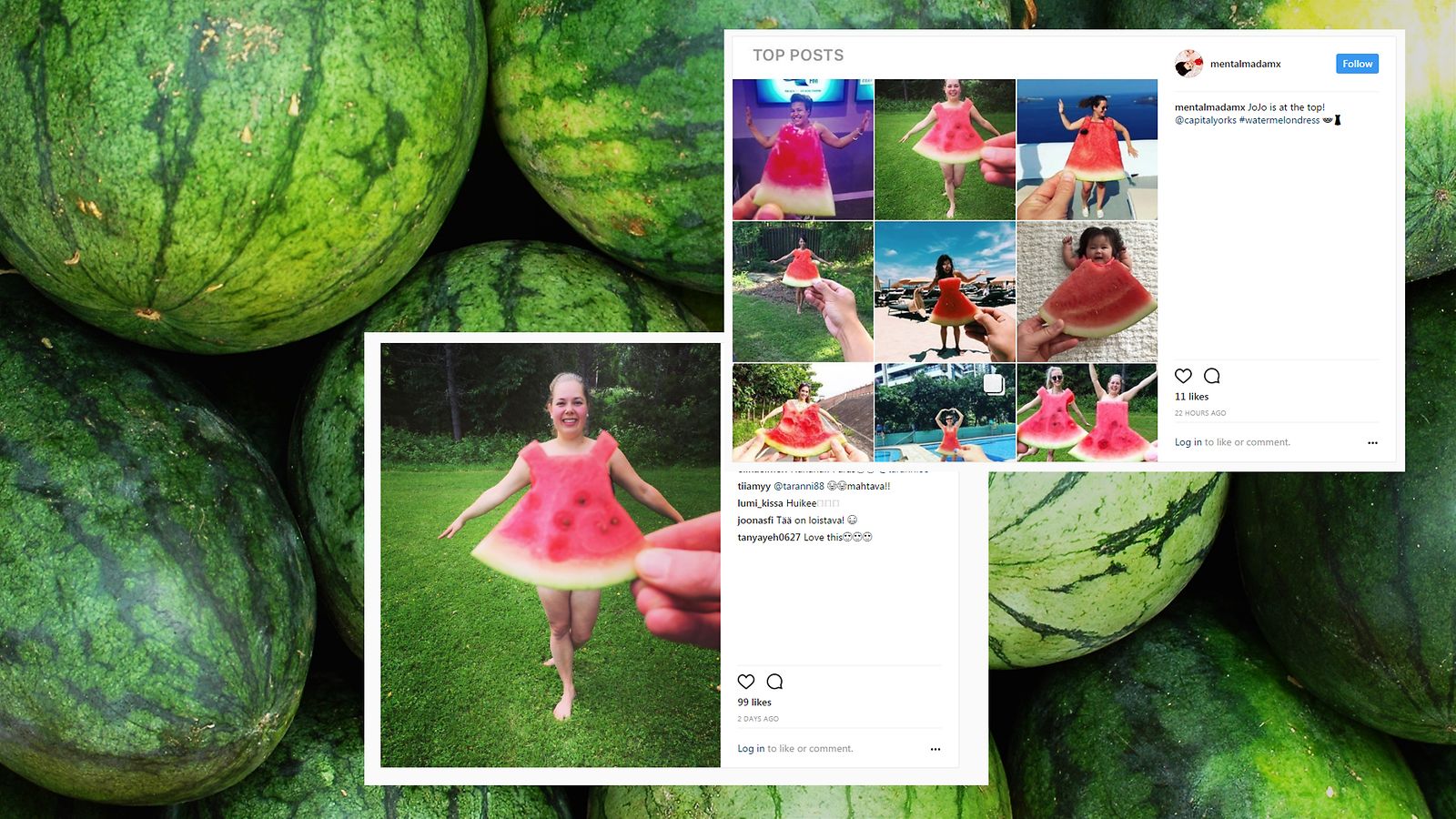 KuvituskuvatoistenkuvienlähdeInstagram