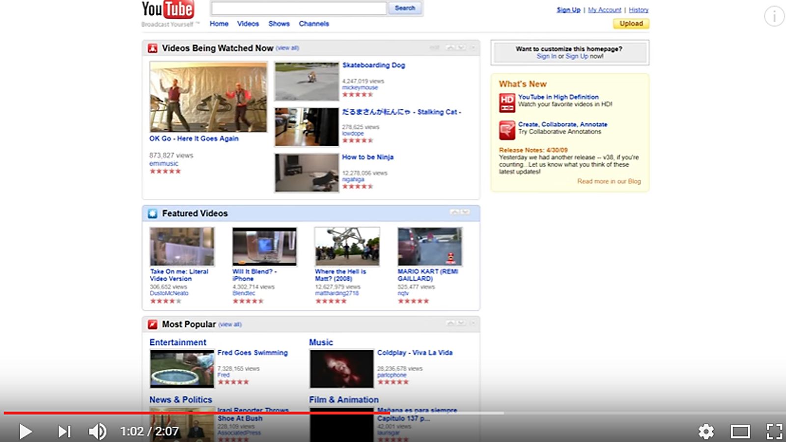 youtube evolution