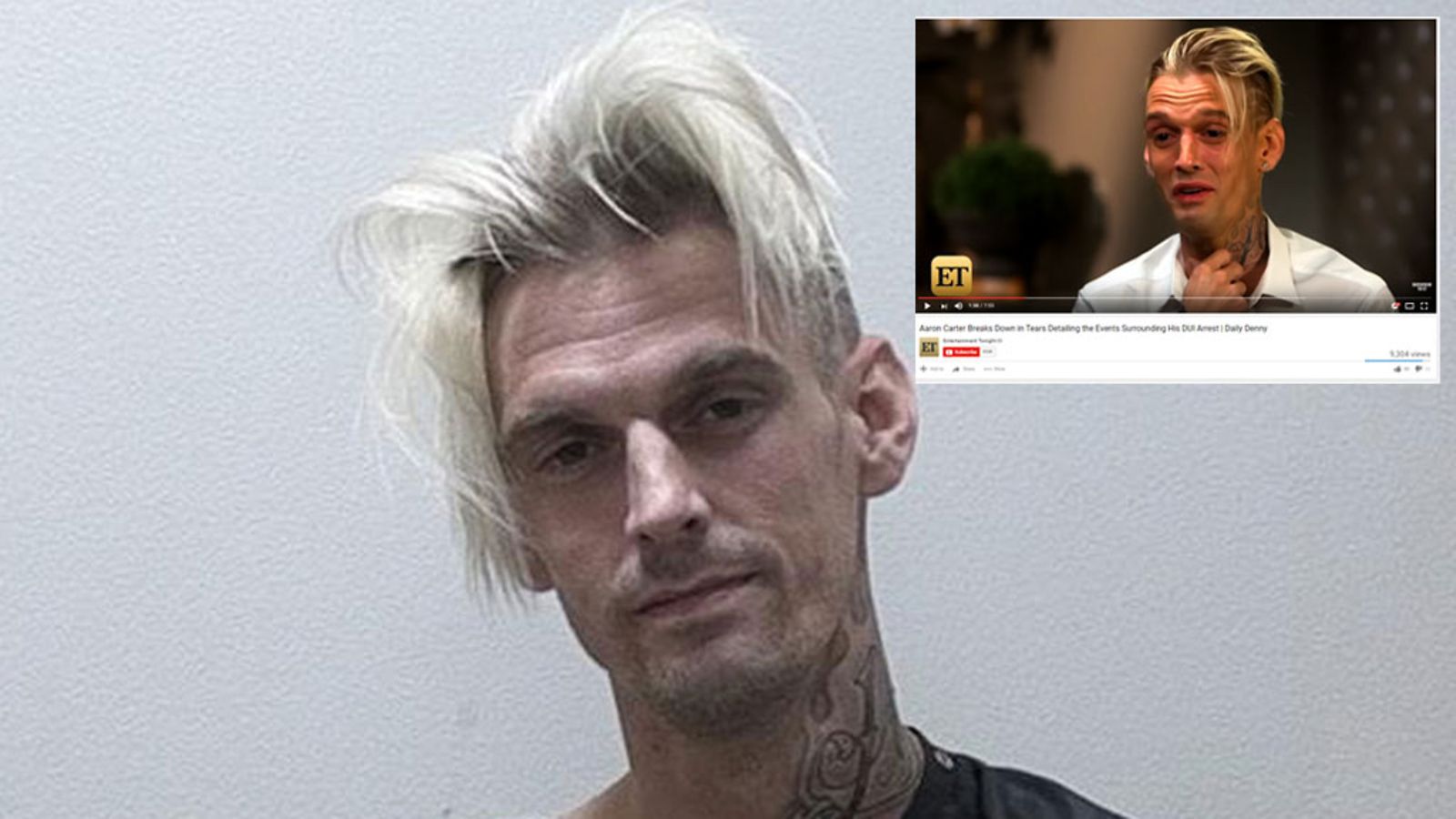 Aaron Carter itkee tv-haastattelussa