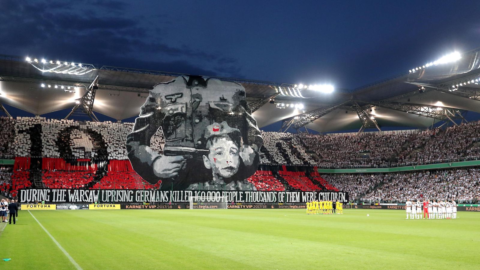 Legia Varsova tifo