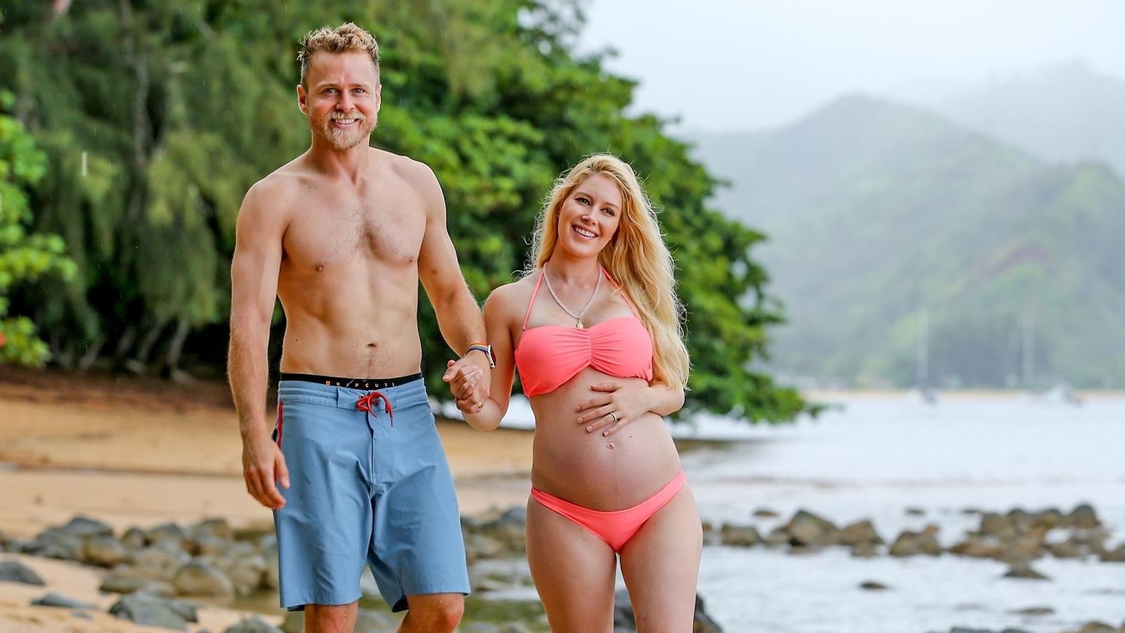 Esikoistaan odottavat Heidi Montag ja Spencer Pratt elokuussa 2017.