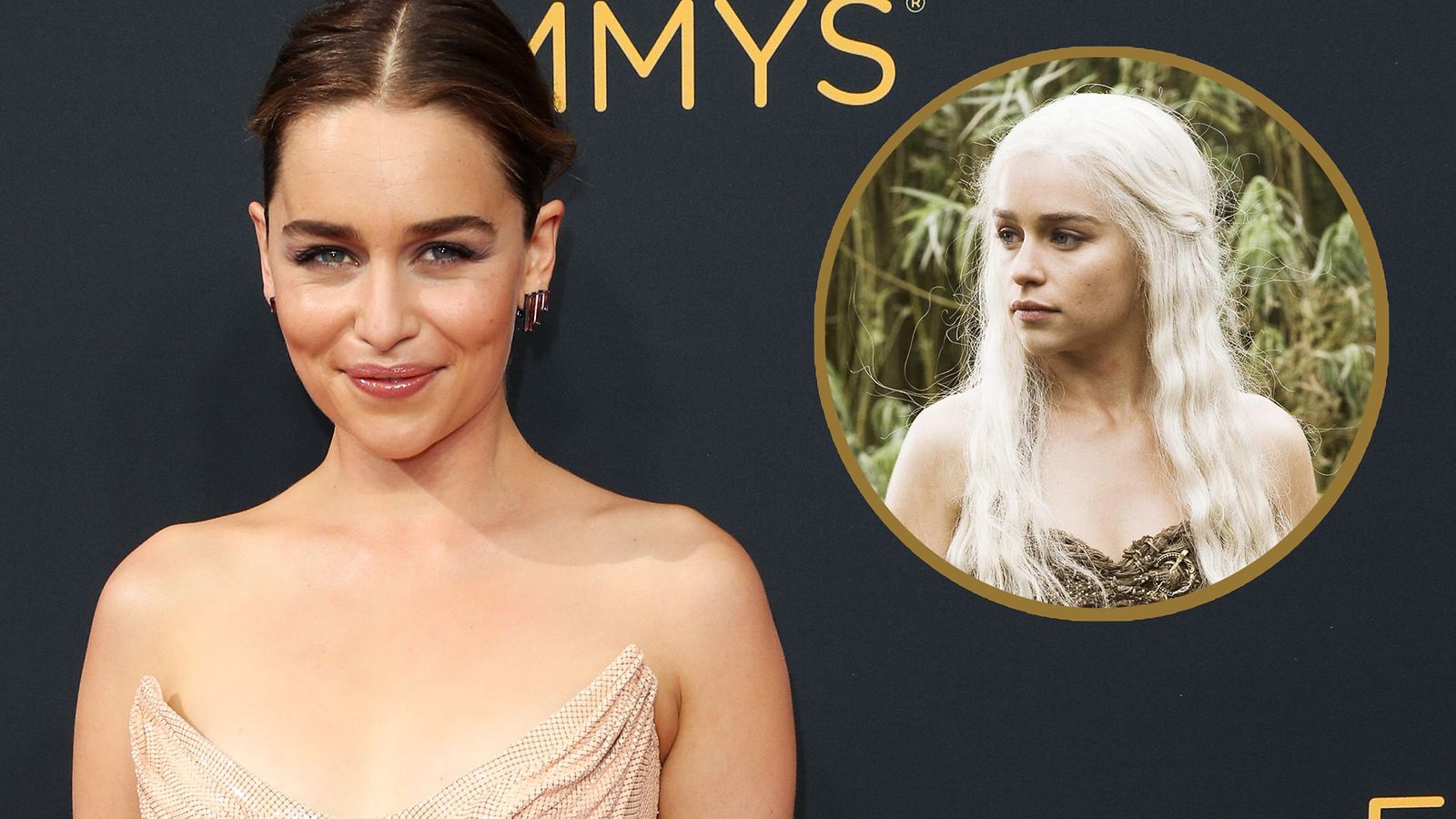 Emilia Clarke brunette ja blondi