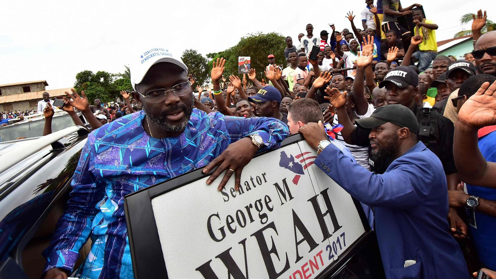 Geroge Weah pyrkii Liberian presidentiksi