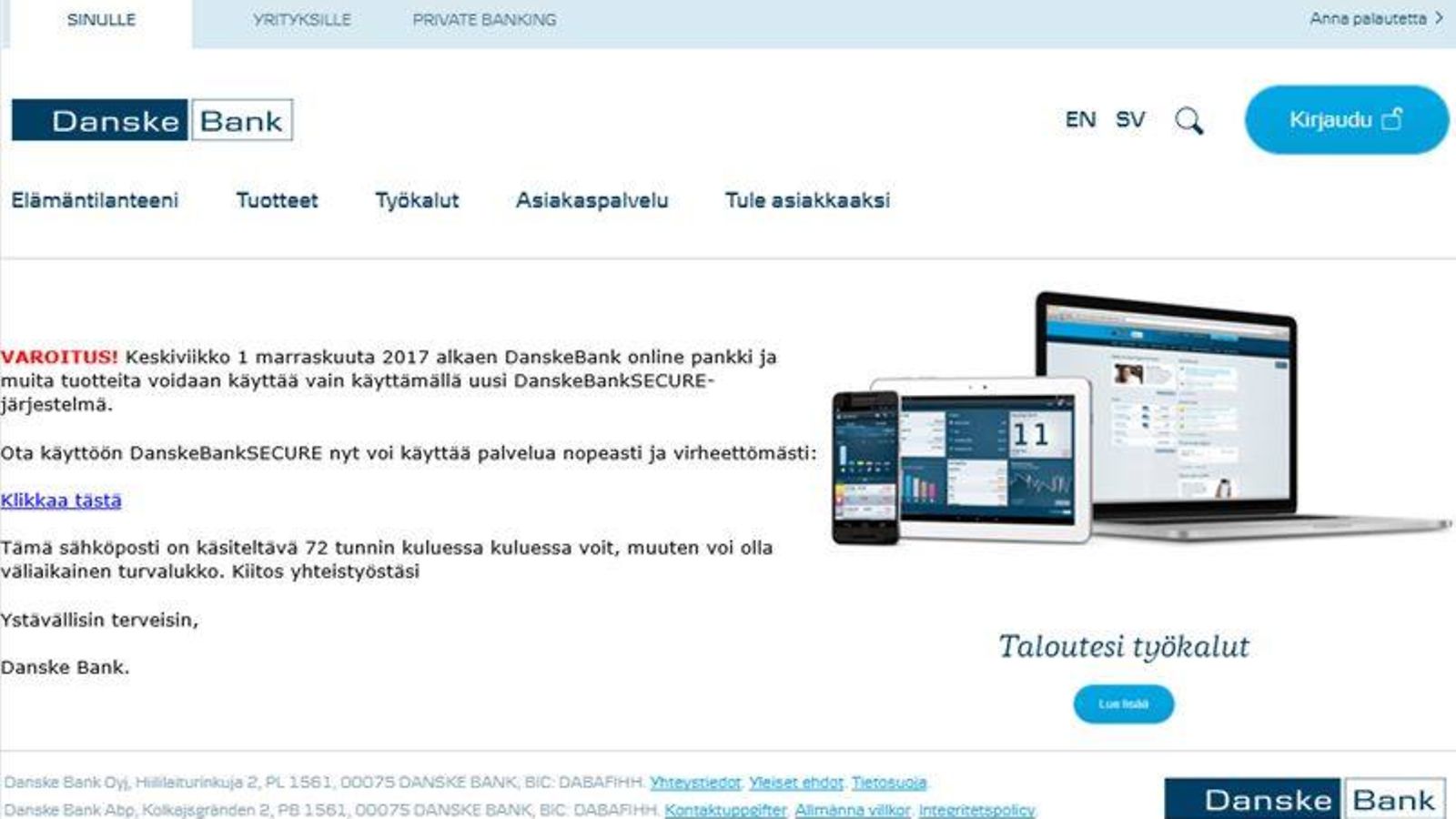 danske bank huijaus