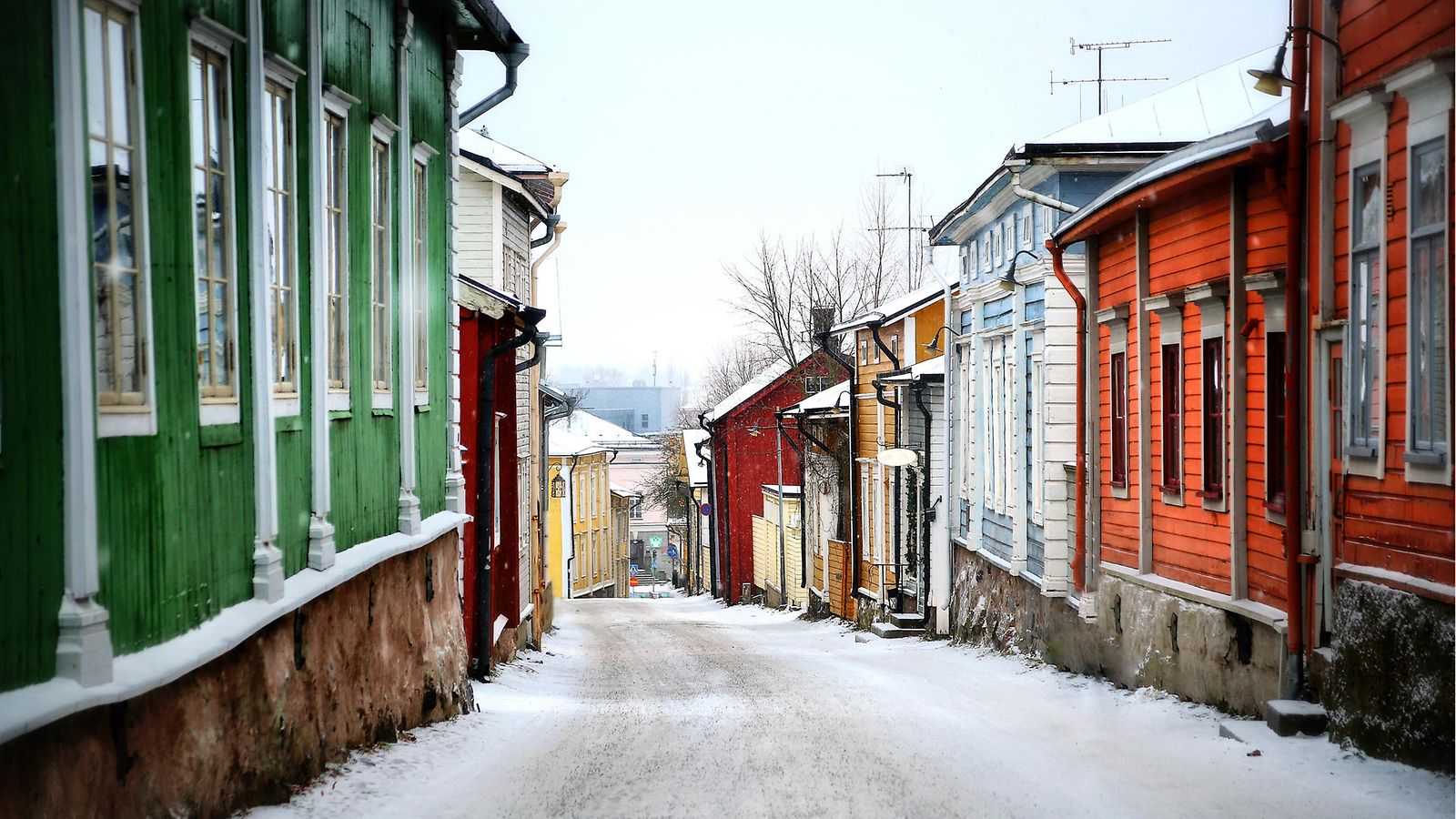 Porvoo katukuva, menee ASuntomessut-artikkelin kuvitukseen