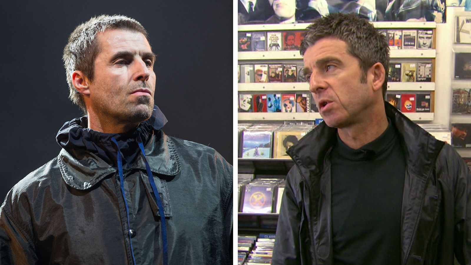 Liam ja Noel Gallagher joulukuu 2017