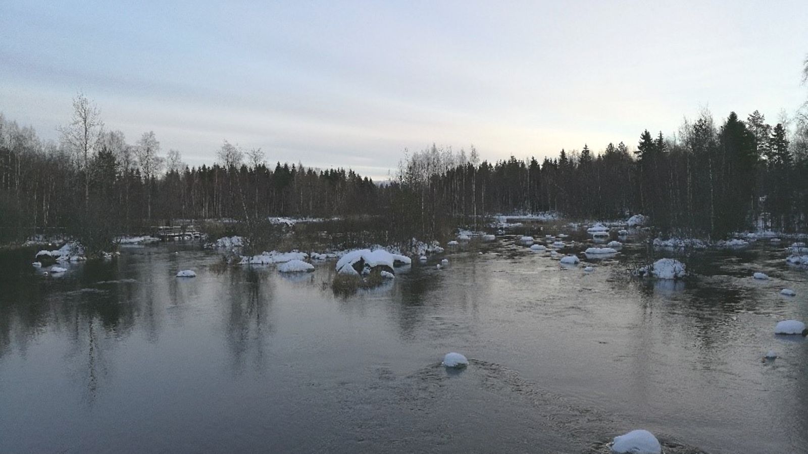 joki, talvi, hartola, talvimaisema