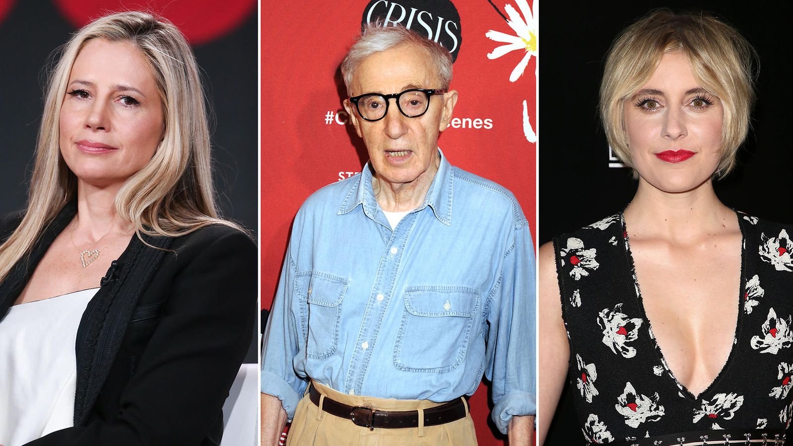 Mira Sorvino Woody Allen Greta Gerwig