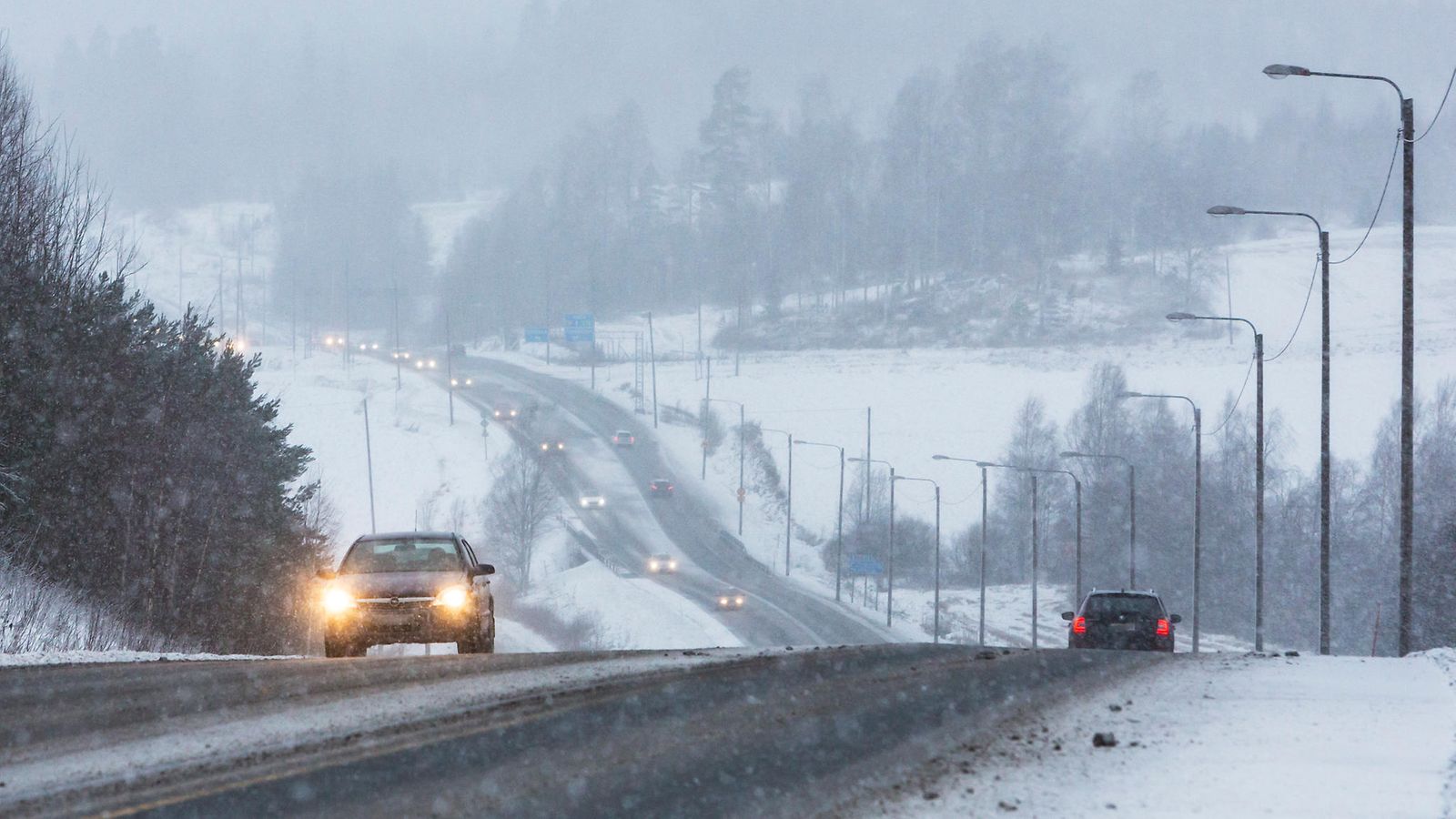 liikenne talviautoilu valtatie