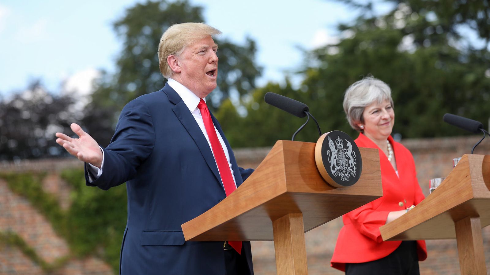 Trump May Britannia Yhdysvallat tapaaminen presidentti