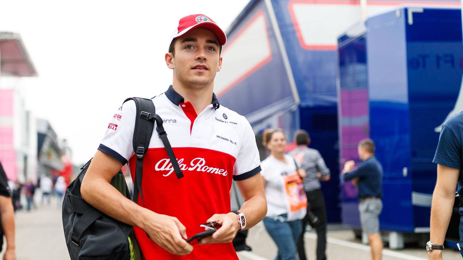 Charles Leclerc naama Hockenheim 2