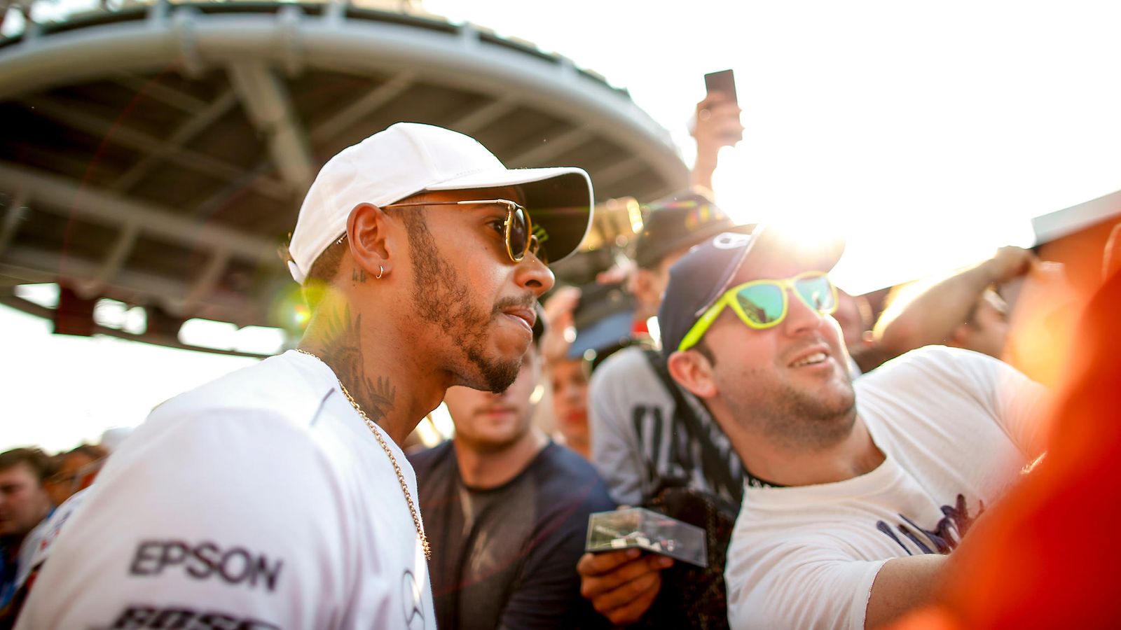 Lewis Hamilton kuvattavana monza