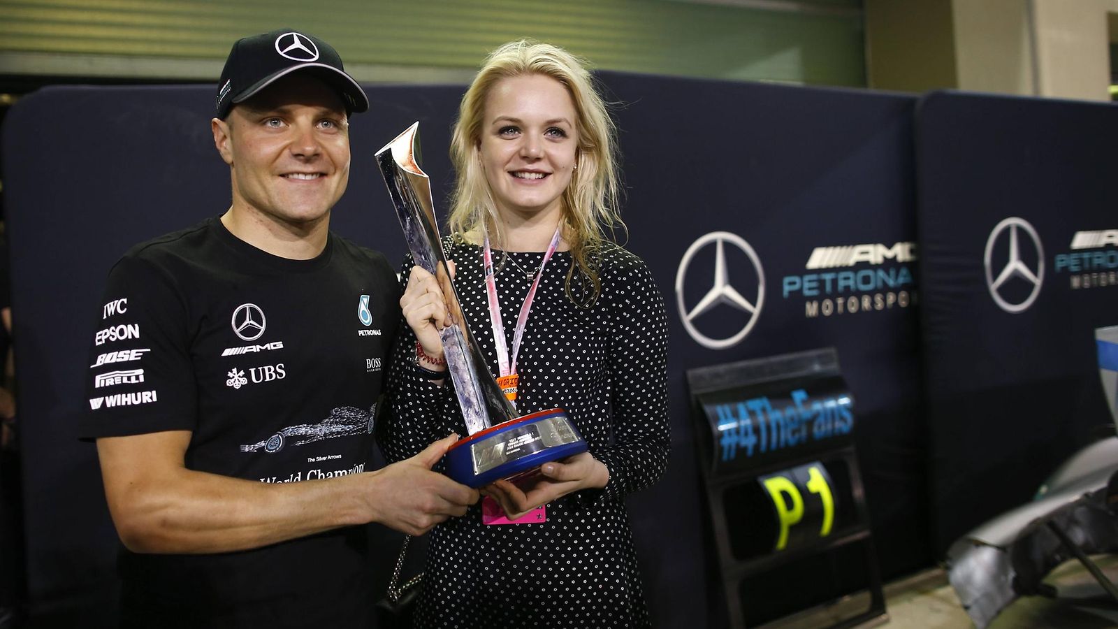 Valtteri ja Emilia Bottas marraskuu 2017