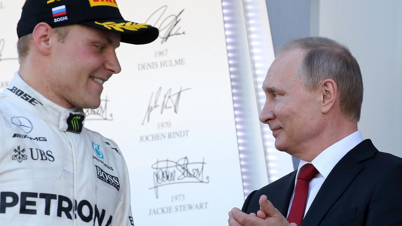 Putin ja Bottas 2017